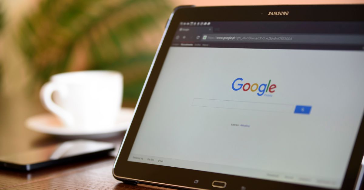 how can trades people setup a google business page hero image with google search image in background